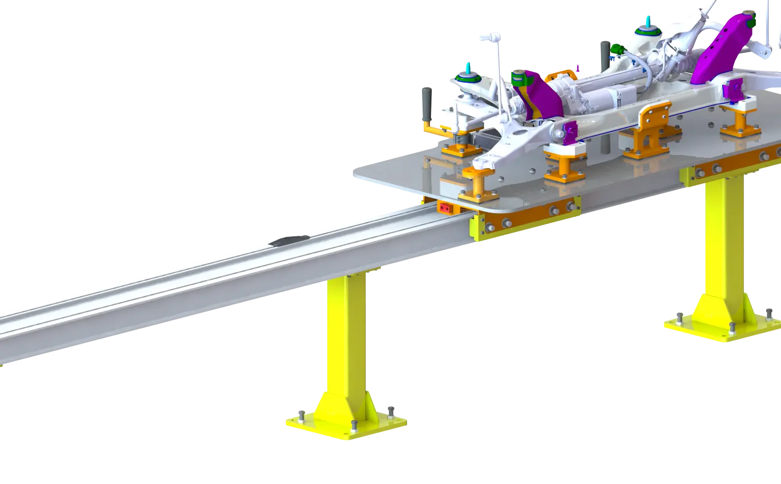 Knight Global Engineered Aluminum Rail Series without Air Chamber, Capacity 125 lbs - KG HAD3500 Knight Global