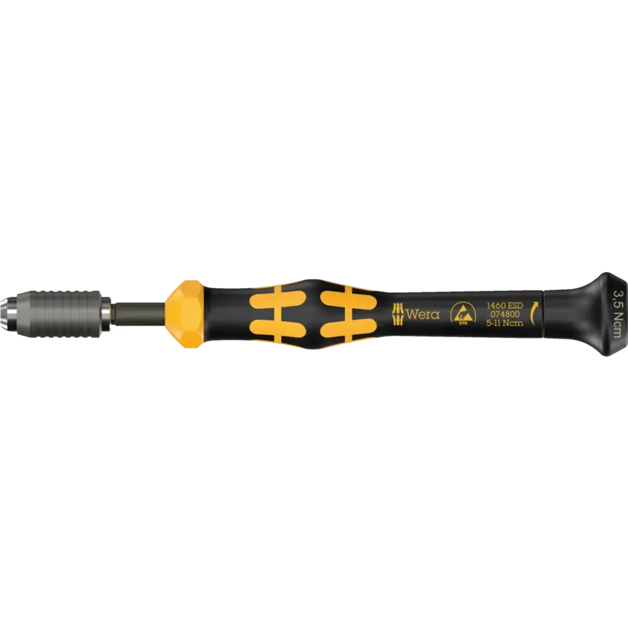 Wera 1460 ESD Kraftform Micro Torque Screwdriver with Quick-Release Chuck - WE 05074800010 