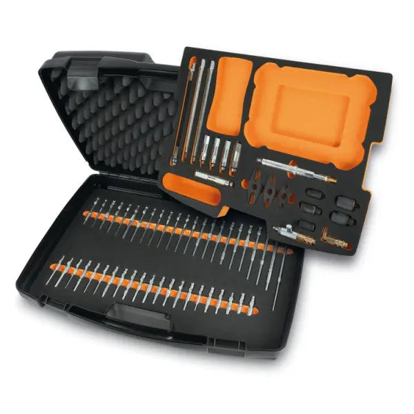 Beta Tools (Article# 1464CBD/N) Comprehensive Adapter Set with Testers 1464T and 1464T/N for Testing Compression in Petrol and Diesel Engines - BT 014640301 
