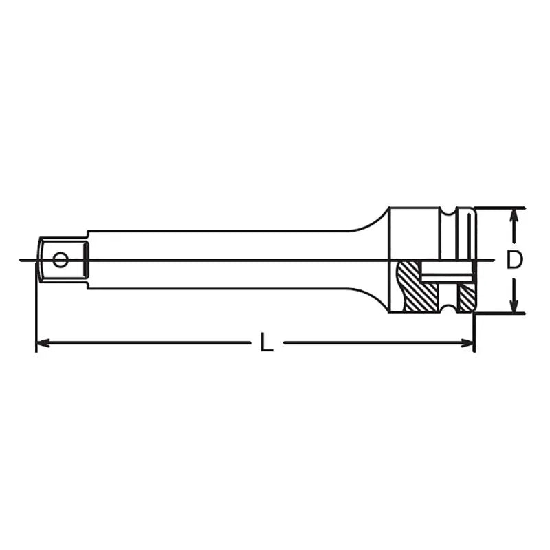 Ko-ken Tools 1/2 Sq. Dr. Extension Bar Length 50mm Pin type Ko-ken Tools