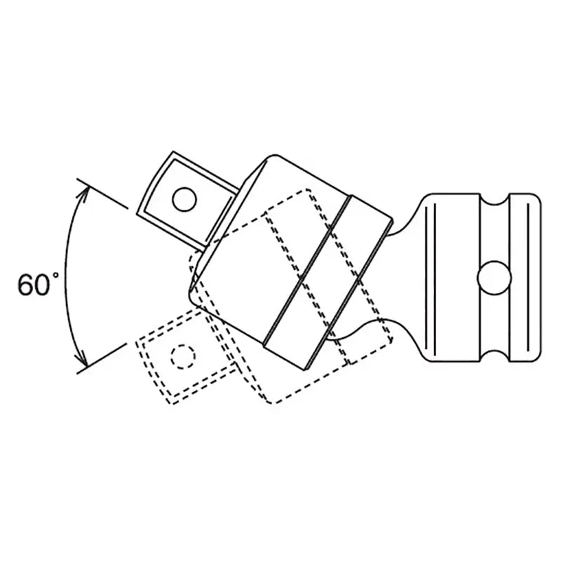 Ko-ken Tools 1/2 Sq. Dr. Universal Joint 1/2 Square Length 74mm Pin type Ko-ken Tools