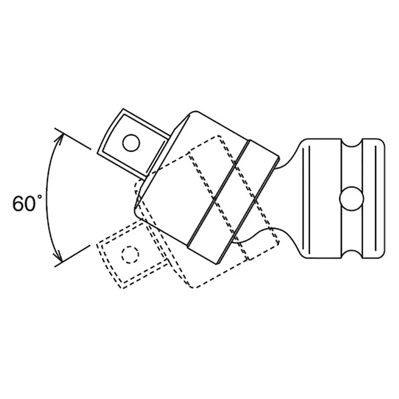 Ko-ken Tools 1/2 Sq. Dr. Universal Joint 1/2 Square Length 65mm Pin type Ko-ken Tools