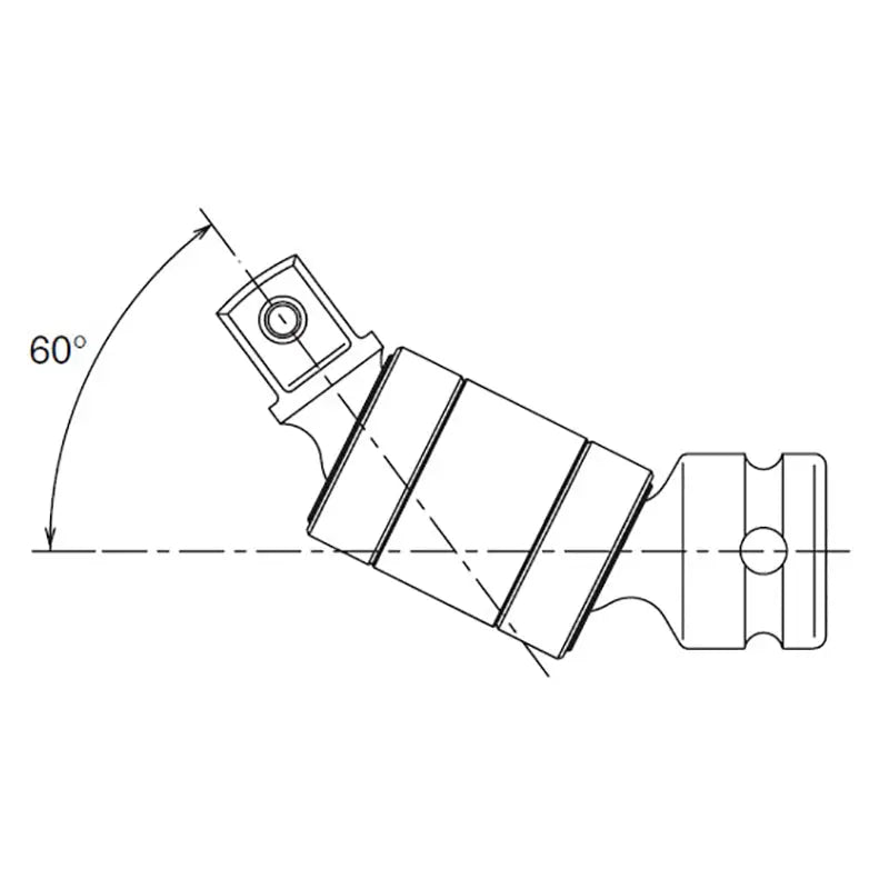 Ko-ken Tools 1/2 Sq. Dr. Universal Double Joint 1/2 Square Length 90mm Ball type Ko-ken Tools