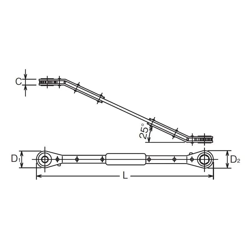 Ko-ken Tools 8S x 12mm Square x 6 point Length 245mm For Glow Plug Ko-ken Tools