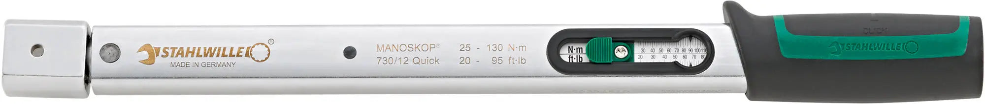 Stahlwille MANOSKOP Service Torque Wrench with Holder for Insert Tools, Size 12 - ST 50184012 Stahlwille