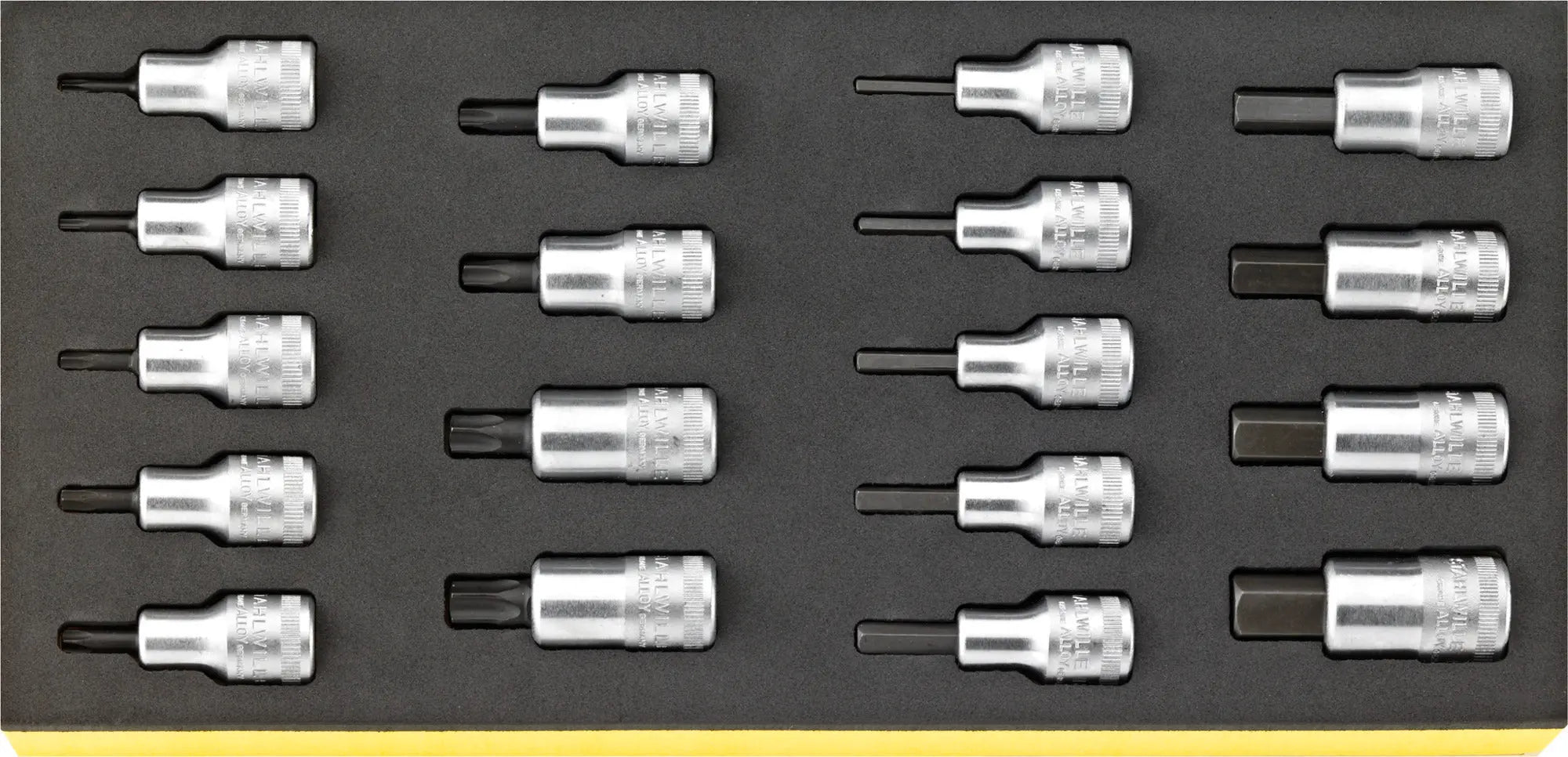 Stahlwille Set of 18 1/2 in Tools with TCS Insert, 175 x 350 x 40mm - ST 96838782 Stahlwille