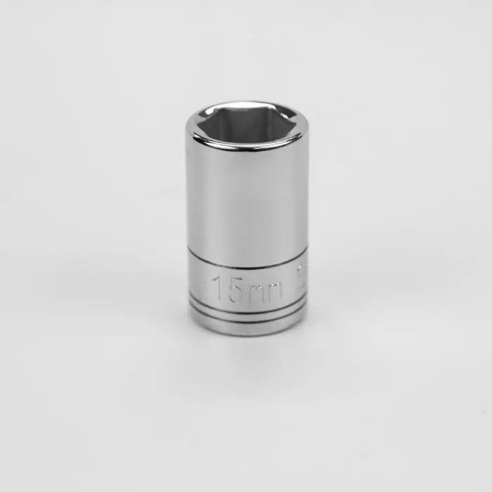 SK Tools - Socket Chrome 1/2dr Standard 6pt 15mm - 48215 SK Tools
