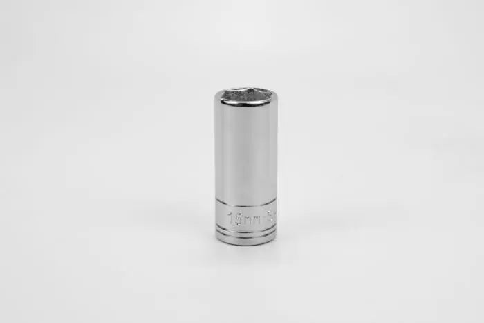 thumbnail image 2 of SK Hand Tools 8406 - 3/8" Drive 6mm Deep Metric Socket - 6 Point, Chrome, Made In USA 2 of 6