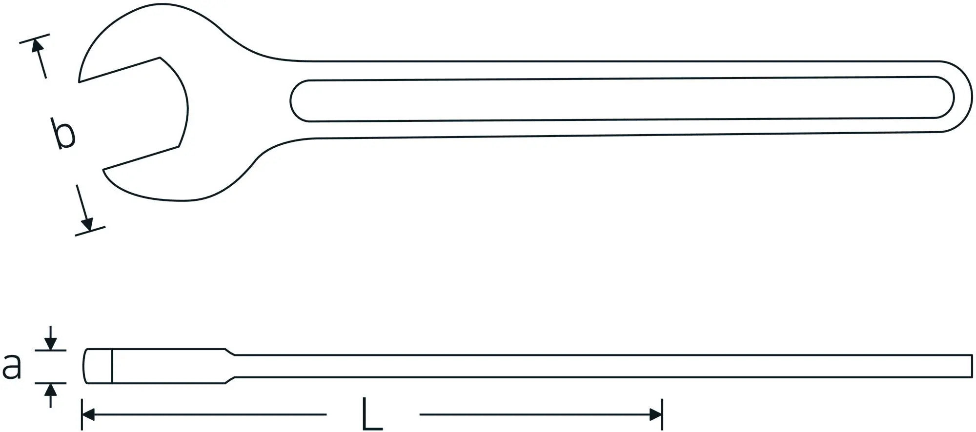 Stahlwille Single Open Ended Wrench, 50 x 412mm - ST 40040500 Stahlwille