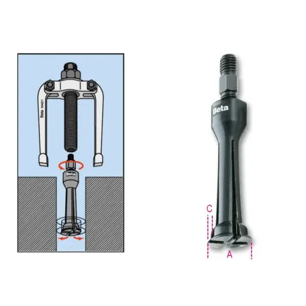 Beta Tools (Article# 1544/4) TWO-LEG INTERNAL EXTRACTORS - BT 015440140