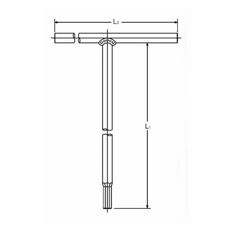 Ko-ken Tools T Handle Slotted 1.2x8mm - Length 250 x 180mm Ko-ken Tools
