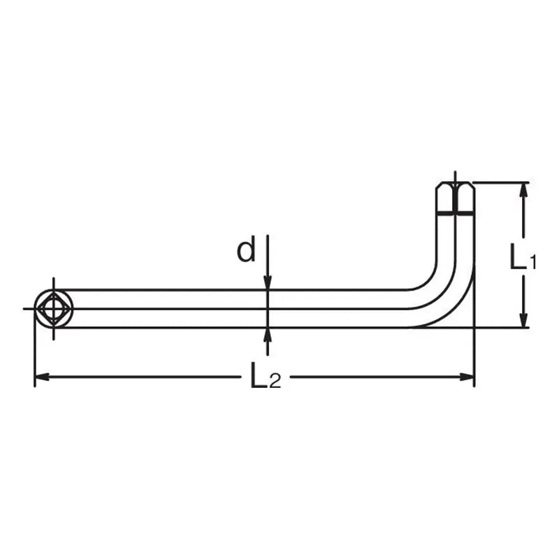 Ko-ken Tools Handle 8S X 10S Square Length 230mm For Lubrication Service Ko-ken Tools
