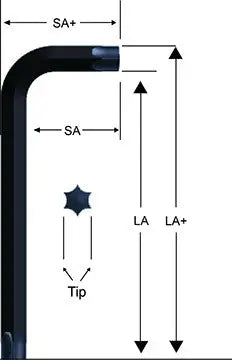 Eklind T9 Short Torx L-Key - EK 15809 Torx L-Key Eklind