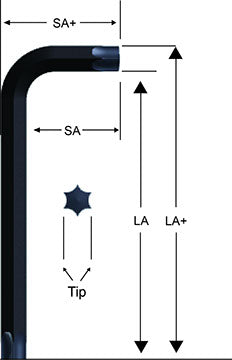 Eklind T7 Short Torx L-Key - EK 15807 Torx L-Key