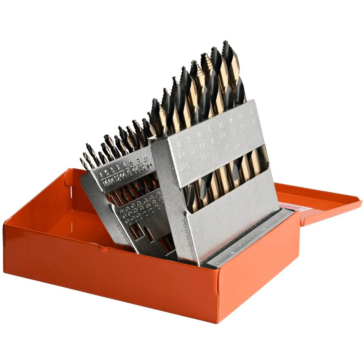 KnKut Set of 15 Step Point Mechanics Length Drill Bit, 1/16 in - 1/2 in by 32nds - 15KK10 KnKut