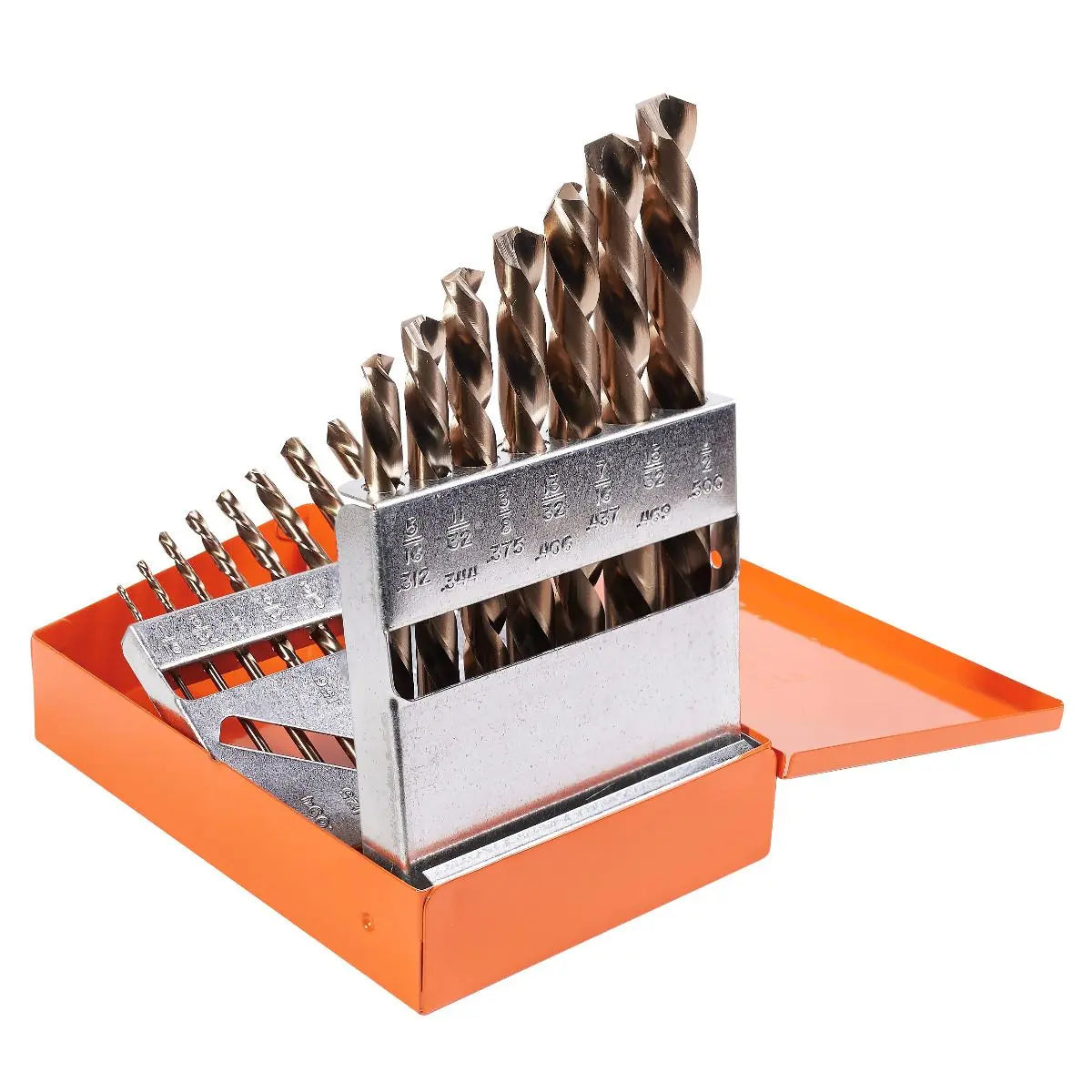 KnKut Set of 15 Jobber Length Left Hand Drill Bit, 1/16 in - 1/2 in by 32nds - 15KK6 KnKut