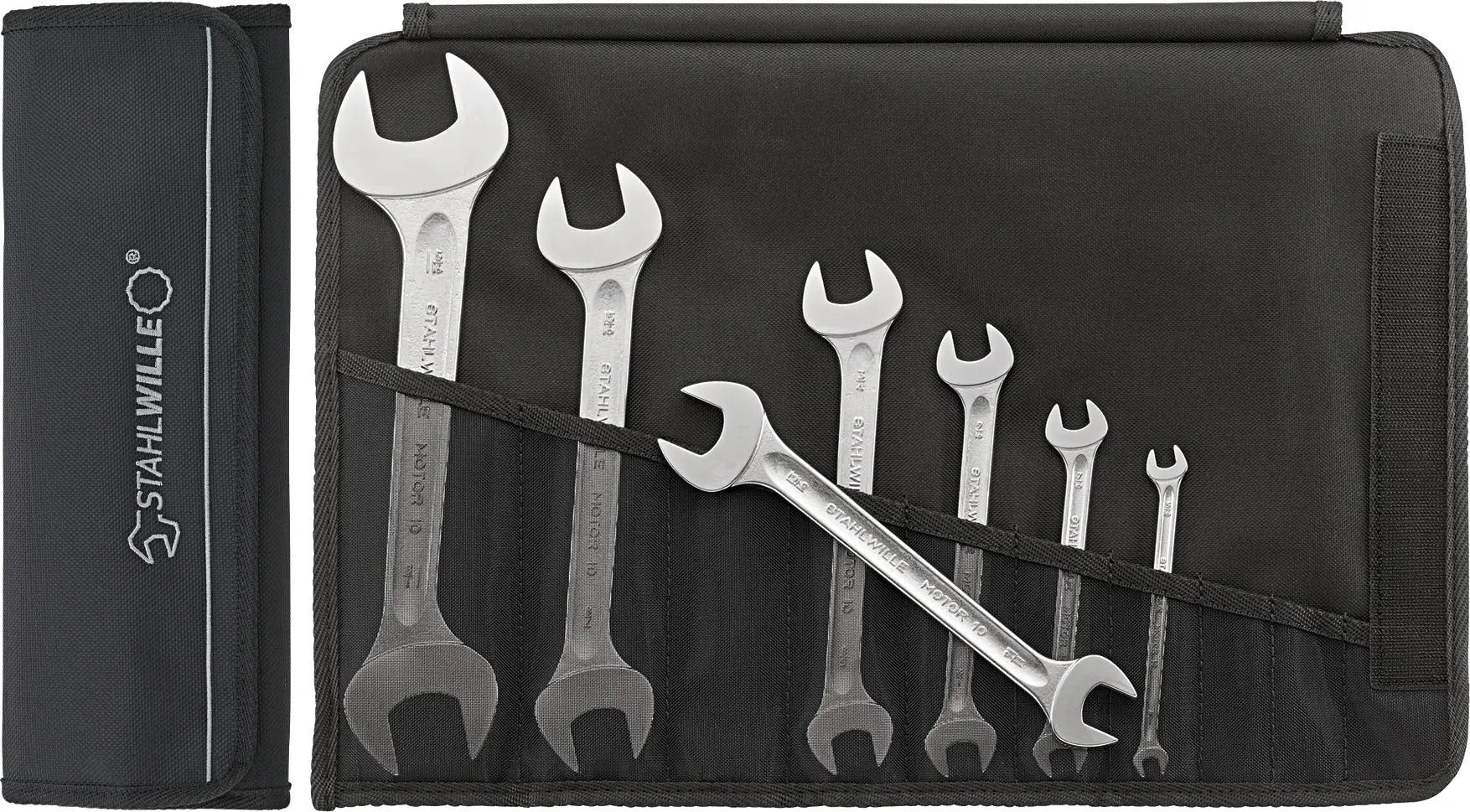 Stahlwille Set of 7 Double Open Ended Wrench, 1/4 x 5/16 - 1-1/8 x 1-5/16 - ST 96404306 Stahlwille