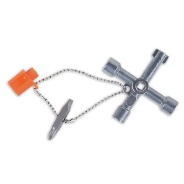 Beta Tools (Article# 1600Q 8) Four-Way Wrench for Control Panel Operators - BT 016000008 