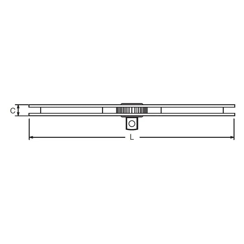 Ko-ken Tools 3/8 Sq. Dr. Ratchet Handle Length 220mm Reversible Locking Ko-ken Tools