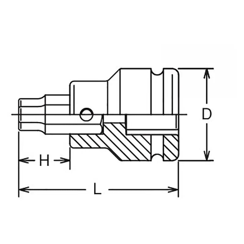 Ko-ken Tools 3/4 Sq. Dr. Bit Socket 18mm Hex Length 76mm Ko-ken Tools