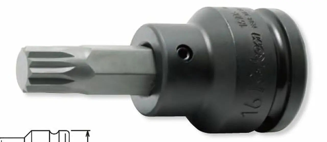 Ko-ken Tools 3/4 Sq. Dr. Bit Socket XZN M14 Triple Square Length 76mm Ko-ken Tools