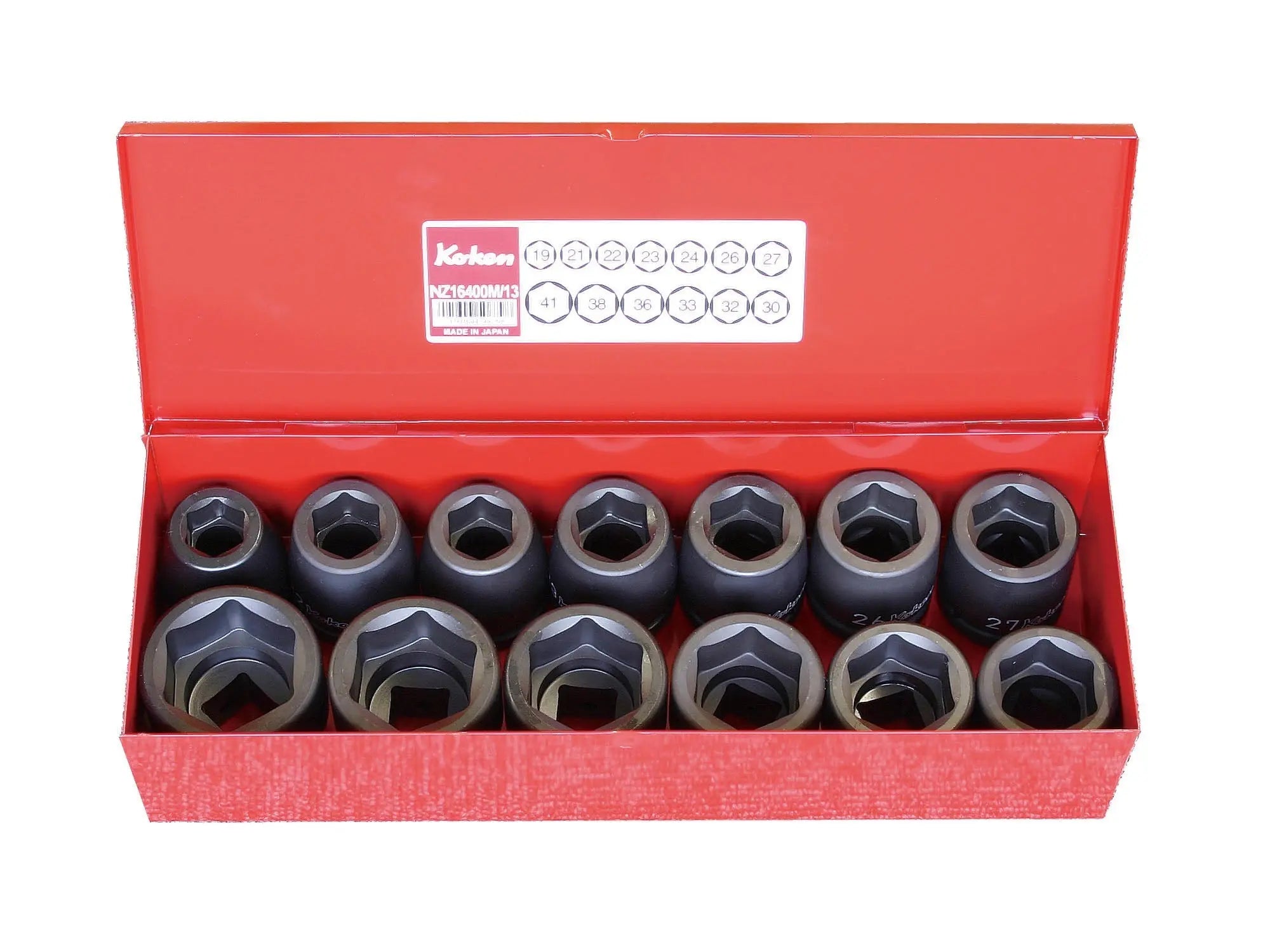 Ko-ken Tools 13 Piece 3/4 Sq. Dr. Impact Metric 6-Point Socket Set 19-41mm Ko-ken Tools