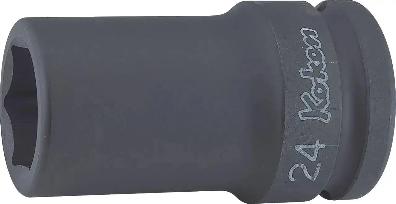 Ko-ken Tools 3/4 in Square Drive 6-Point Metric Thin Wall Semi-Deep Impact Socket, 34mm - 16301X-34