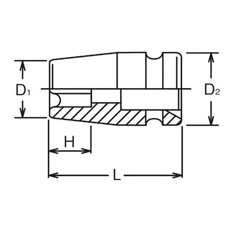 Ko-ken Tools 3/4 Sq. Dr. Impact TORXÂ® E32 Socket - Length 60mm Ko-ken Tools