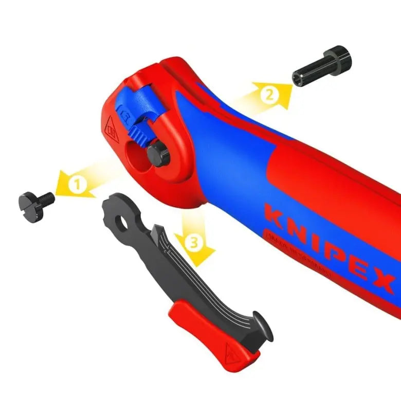 Knipex Ratcheting Knife, 5-3/4 in - KN 16 50 145 SBA Knipex