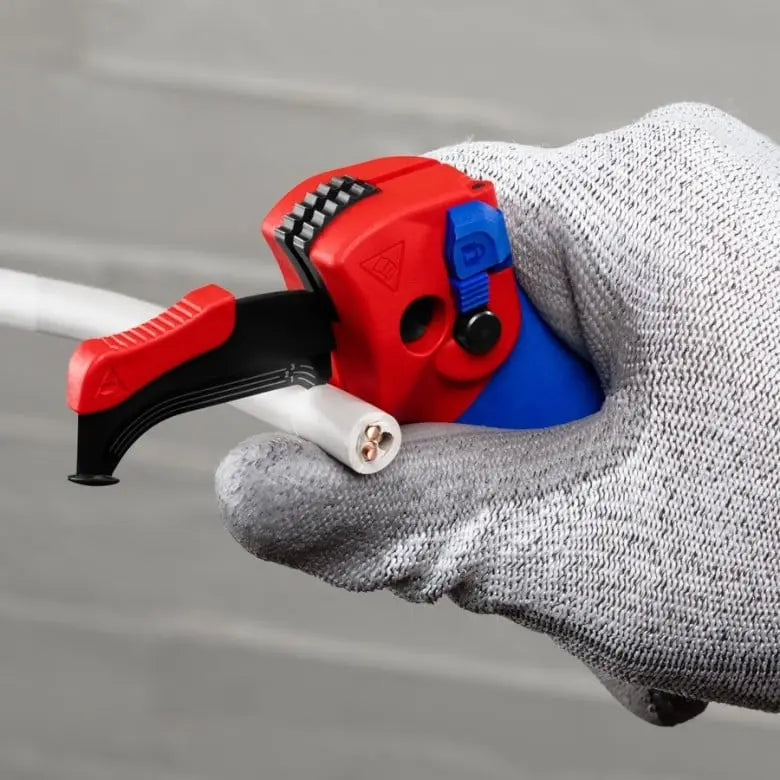 Knipex Ratcheting Knife, 5-3/4 in - KN 16 50 145 SBA Knipex