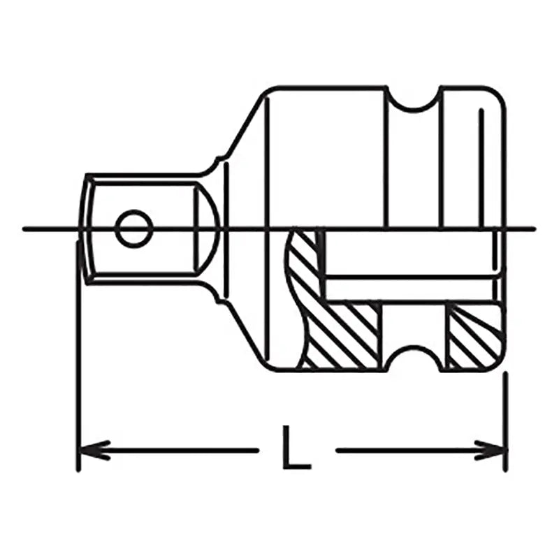 Ko-ken Tools 3/4 Sq. Dr. Adaptor 5/8 Square Length 55.5mm Hole type Ko-ken Tools