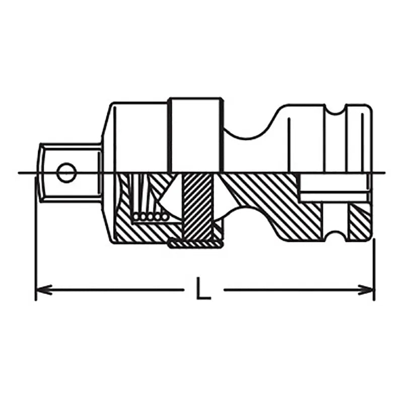 Ko-ken Tools 3/4 Sq. Dr. Universal Joint 3/4 Square Length 106mm Hole type Ko-ken Tools