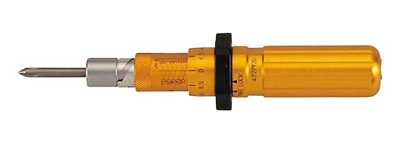 Tohnichi Adjustable Torque Driver, Range 1-5, 0.05lbf.in resolution, 1/4" Hex - RTD5I Torque Driver Tohnichi