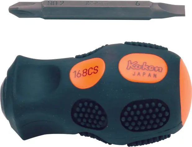 Ko-ken Tools Interchangeable Screwdriver PH2 x 6mm Stubby Length 86mm Ko-ken Tools