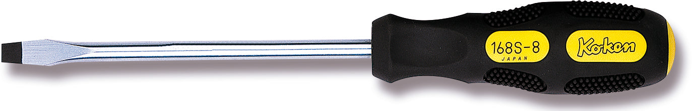 Ko-ken Tools Screwdriver Slotted 6mm - Length 210mm