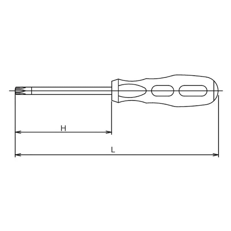 Ko-ken Tools Tamper-Resistant TORXÂ® T20H Screwdriver - Length 225mm Ko-ken Tools