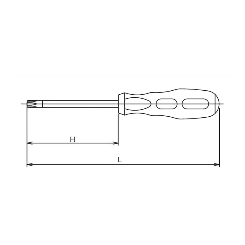 Ko-ken Tools Tamper-Resistant TORXÂ® T27H Screwdriver - Length 235mm Ko-ken Tools