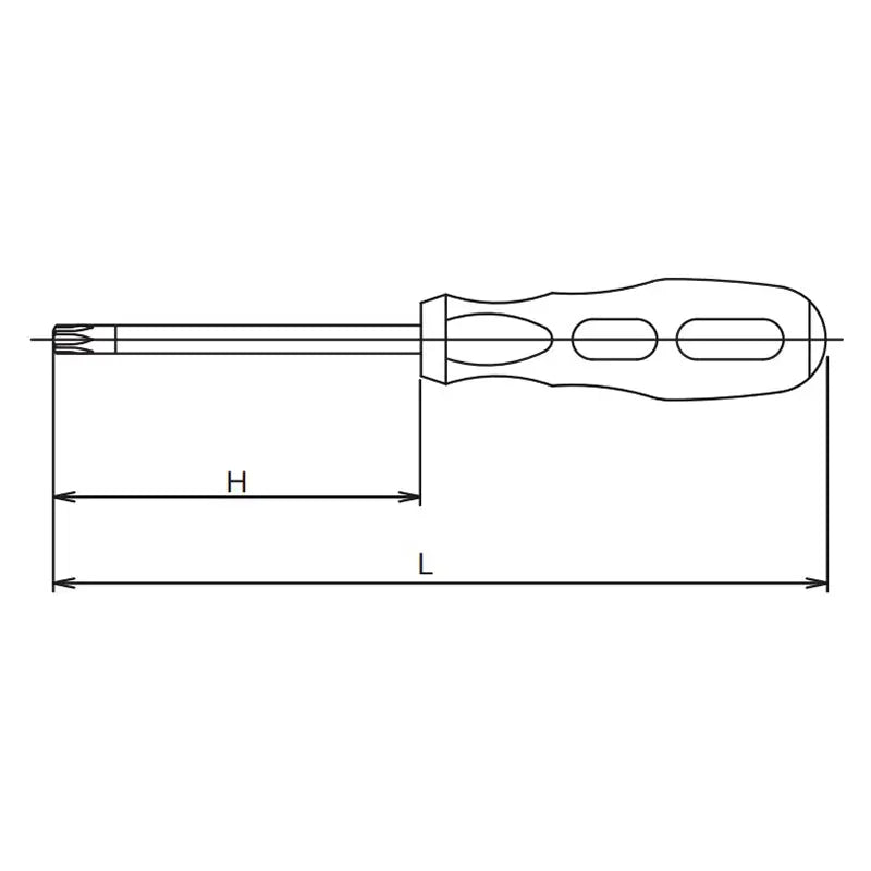 Ko-ken Tools Tamper-Resistant TORXÂ® T30H Screwdriver - Length 235mm Ko-ken Tools