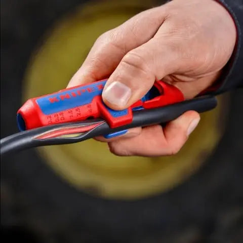 Knipex ErgoStrip PV Wire Stripper, 5-1/4 in - KN 16 95 03 SB 