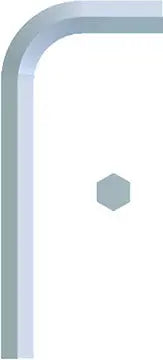 Eklind 0.05 in Bright Long Hexagon L-Key - EK 16203 Hexagon L-Key Eklind