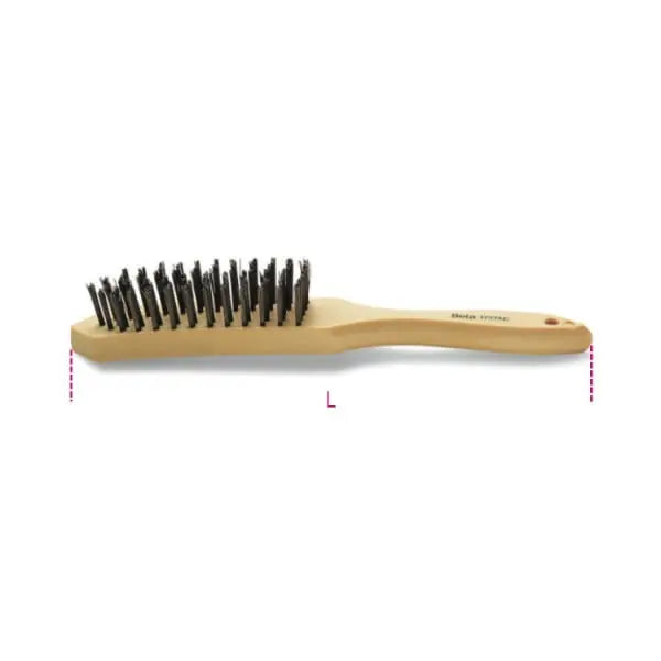 Beta Tools (Article# 1737AC) Steel Wire Brush with 5-Rows, Wire Size 0.3mm - BT 017370020 