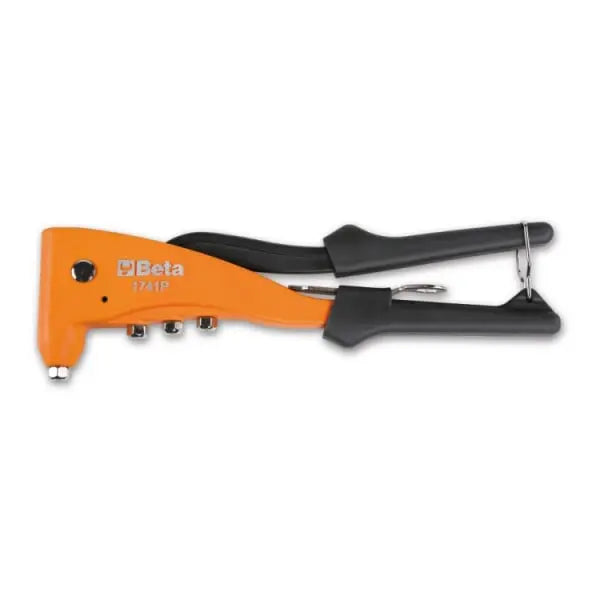 Beta Tools (Article# 1741P) Heavy-Duty Riveting Plier with 4 Interchangeable Nozzles - BT 017410303 
