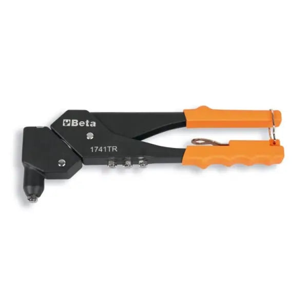 Beta Tools (Article# 1741TR) Rotating Head Riveting Pliers with 4 Interchangeable Nozzles - BT 017410410 