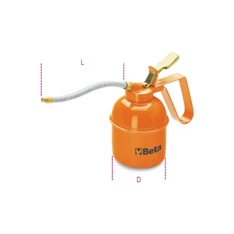 Beta Tools 1751N | Metal Pressure Oil Cans, Flexible Spouts Beta Tools