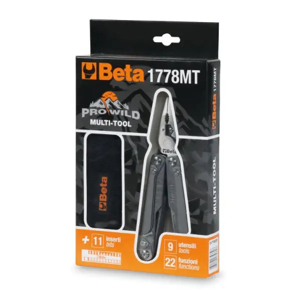 Beta Tools (Article# 1778MT) Complete Multipurpose Tool with Bits and Sheath - BT 017780055 