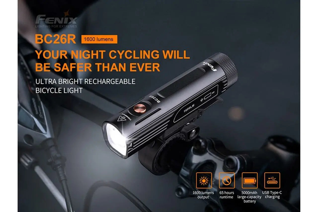 Fenix 1600 Lumen Rechargeable Bike Light - F FX-BC26R Fenix