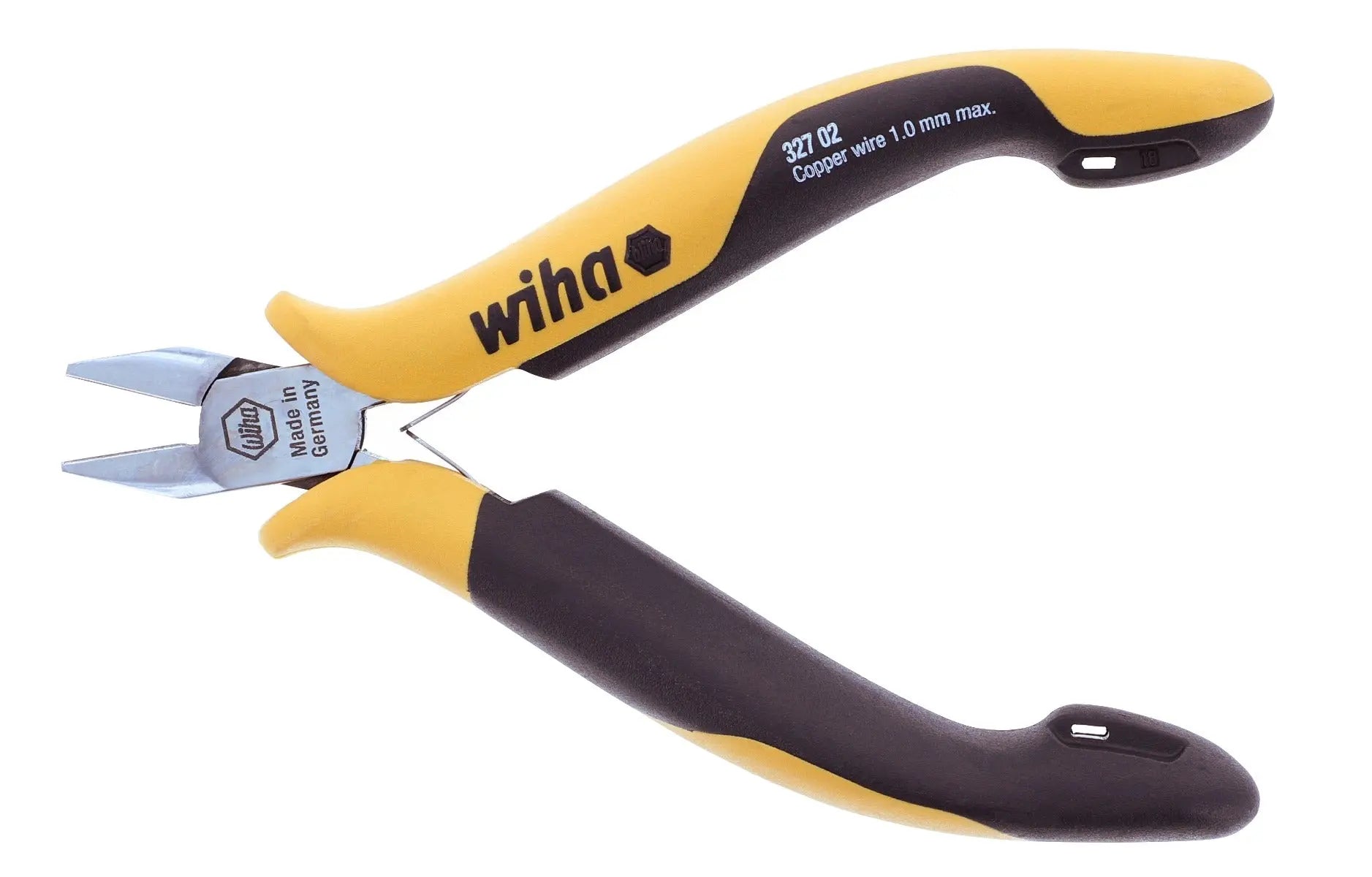 Wiha 32702, ESD Prec Tapered Head Semi Flush Cutters Wiha