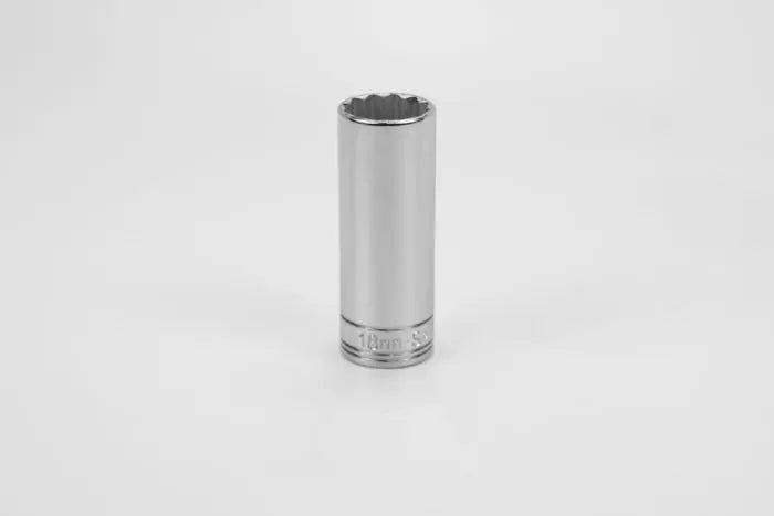 SK Tools - Socket Chrome 3/8dr Deep 12pt 18mm - 8438 SK Tools