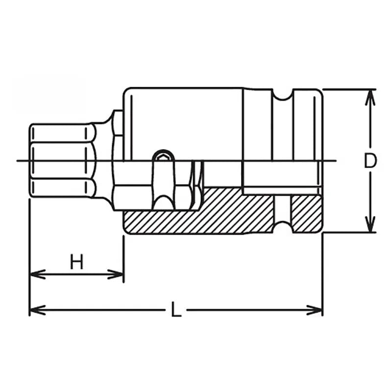 Ko-ken Tools 1 Sq. Dr. Bit Socket 27mm Hex Length 105mm Ko-ken Tools