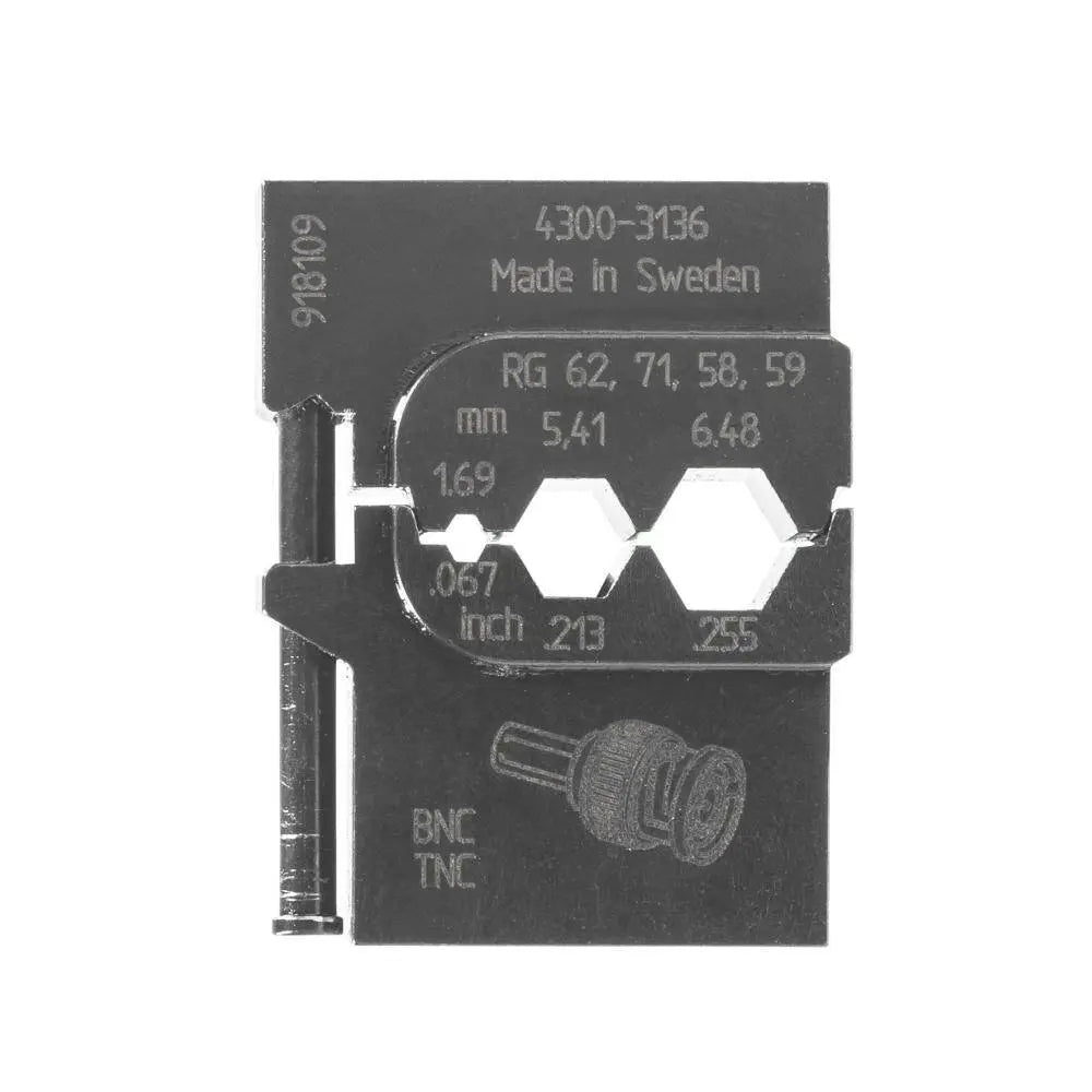 Gedore (Series 8140-14) Module Insert for Coax Cables, RG 58/59/62/71 - GD 1830694